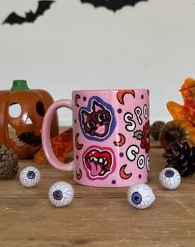 Spooky Halloween Coffee Mug Creepy Halloween Gift, 3 of 4