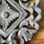 Mango Wood Carved Trivet Hot Food Surface Protector, thumbnail 5 of 9