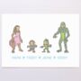Personalised Monsters Family Print, thumbnail 9 of 10