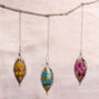 Hanging Lanterns With Coloured Glass Panels 'Chiraq', thumbnail 2 of 4