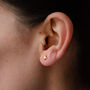 Birthstone Personalised Stellar Star Stud Earrings, thumbnail 4 of 12