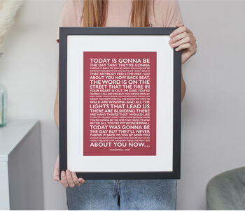 Personalised Favourite Song Print, 9 of 12