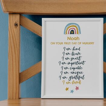 First Day Of School / Nursery / Year Affirmations Print, 4 of 6