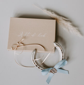 Personalised Infinity Letterbox Lucky Wedding Horseshoe, 3 of 7