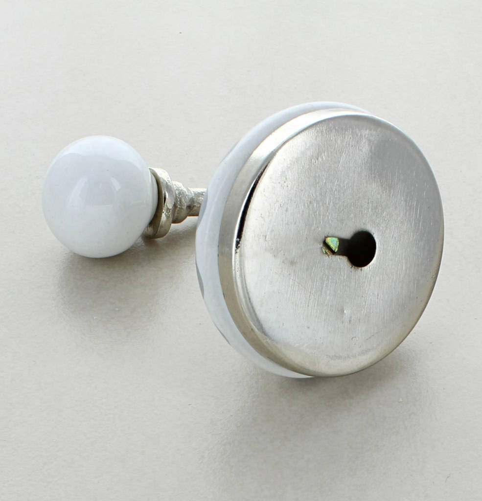 Cambridge Grey Ceramic Wall Hook By G Decor