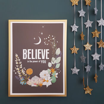 Believe In The Power Of You Affirmation Print, 2 of 4