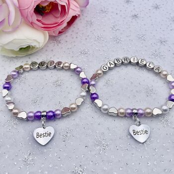 Personalised Best Friends Bracelet, Bestie Bracelet, 2 of 12
