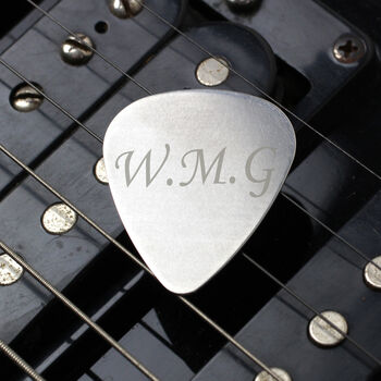 Personalised Initials Silver Plectrum, 4 of 4