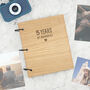 Engraved ‘Five Years Of Memories’ Wooden Scrapbook, thumbnail 6 of 12