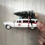 Ghostbusters Cadillac Car With Christmas Tree, thumbnail 1 of 2