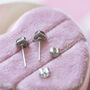 Sweet Heart Stud Earrings, thumbnail 3 of 8