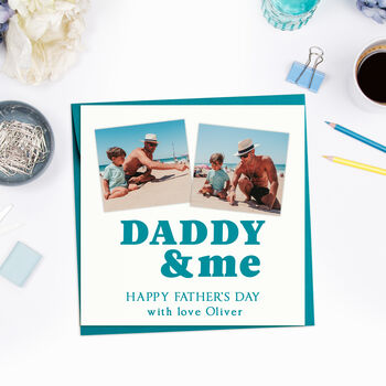 Personalised Fathers Day Photo Card, 6 of 9