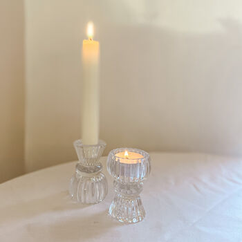 Double Ended Candle Holder Candlesticks / Tealights, 7 of 7