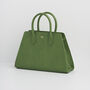 Green Garden Floral Structured Tote Bag Medium, thumbnail 7 of 8
