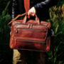 Genuine Leather Briefcase With Multiple Pockets, thumbnail 5 of 8