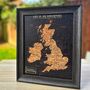 Pinnable Places I've Been Visited UK Cork Map Gift, thumbnail 4 of 7