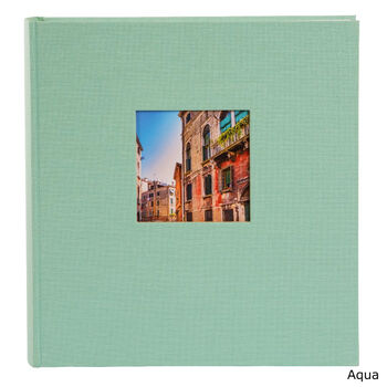 Large Traditional Style Linen Photograph Album With Opaque Glassine Interleaves, 6 of 12