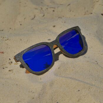 Driskills Sunglasses Slate Frame And Blue Lens, 6 of 12