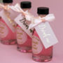 Personalised Pink Gin Wedding Favours In Blush And Gold, thumbnail 2 of 5