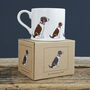 Liver And White Springer Spaniel Organic Cotton Apron, thumbnail 3 of 12