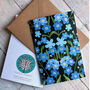Forget Me Not Illustrated Greeting Card, thumbnail 2 of 3