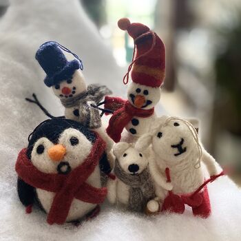 Handmade William The Snowman Fair Trade, 4 of 4