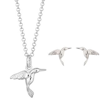 Sterling Silver Hummingbird Jewellery Set, 7 of 7