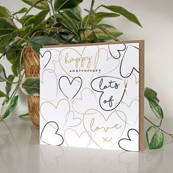 Happy Hearts Anniversary Card, 2 of 2