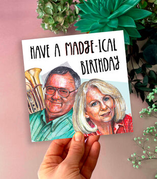 Funny Madge And Harold Birthday Card, 4 of 4
