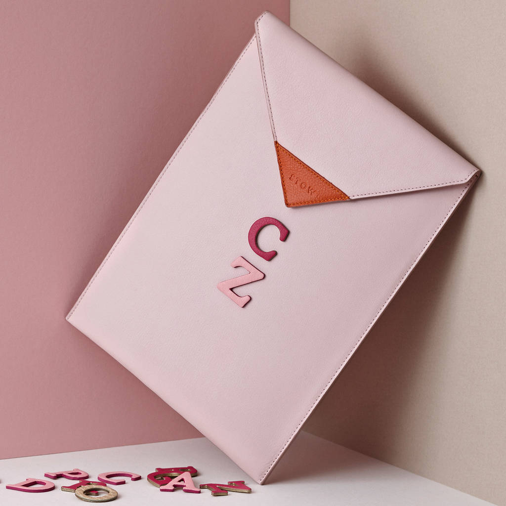 Luxury Leather Stick On Initials For Accessories By STOW