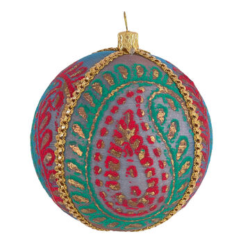 Upcycled Saree Rangoli Handmade Bauble, 3 of 3