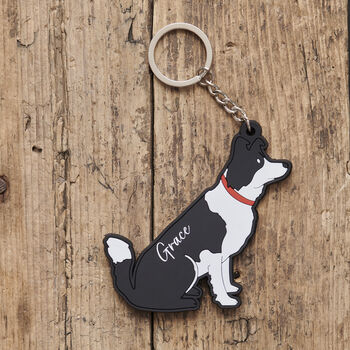 Border Collie Keyring With Personalisation Available – Gift For Dog Lovers, 2 of 12