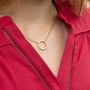Pave Halo Eternity Circle Necklace, thumbnail 2 of 9