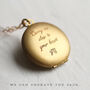 Engraved Fern Locket Necklace, thumbnail 4 of 10