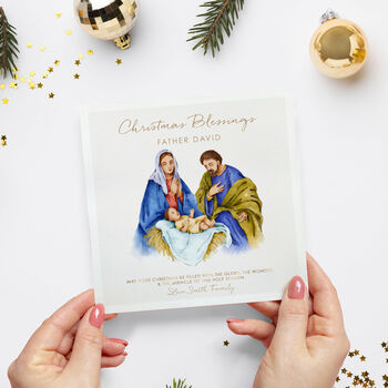 Happy Christmas Pastor, Christmas Priest Card, 2 of 4