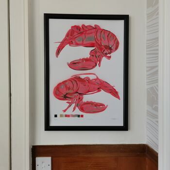'Common Lobster' Original Signed Painting, 5 of 10