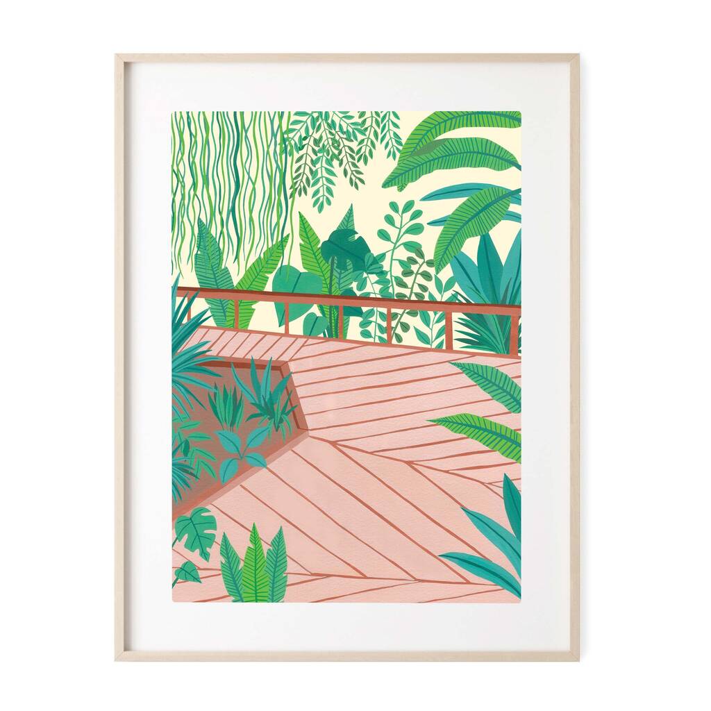 Botanical Garden Art Print By paigesillustrations