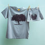 Twinning Tshirt Top Set Apple Tree For Dads And Kids, thumbnail 1 of 3