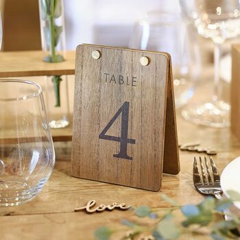 Wooden Table Numbers One – 12, 4 of 4