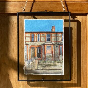 Personalised Watercolour House Portrait Illustration, 4 of 12