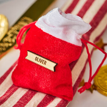 Personalised Christmas Sack Place Setting, 2 of 2