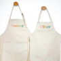 Pastel Rainbow Parent And Child Matching Apron Set, thumbnail 1 of 3