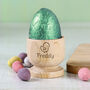 Personalised Name Chick Wooden Egg Cup, thumbnail 5 of 6