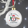 Baby's First Christmas Personalised Penguin Bauble, thumbnail 3 of 3