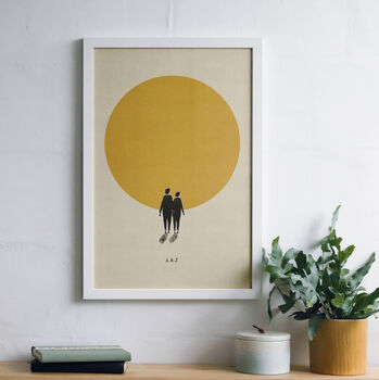 Personalised Couple Sun Print, 3 of 4