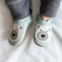 Dotty Fish Polar Bear Soft Leather Baby Shoes With Barefoot Soles, thumbnail 4 of 11