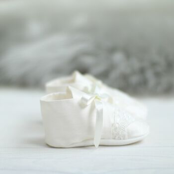 Christening Booties For Boys 'Oliver', 11 of 12