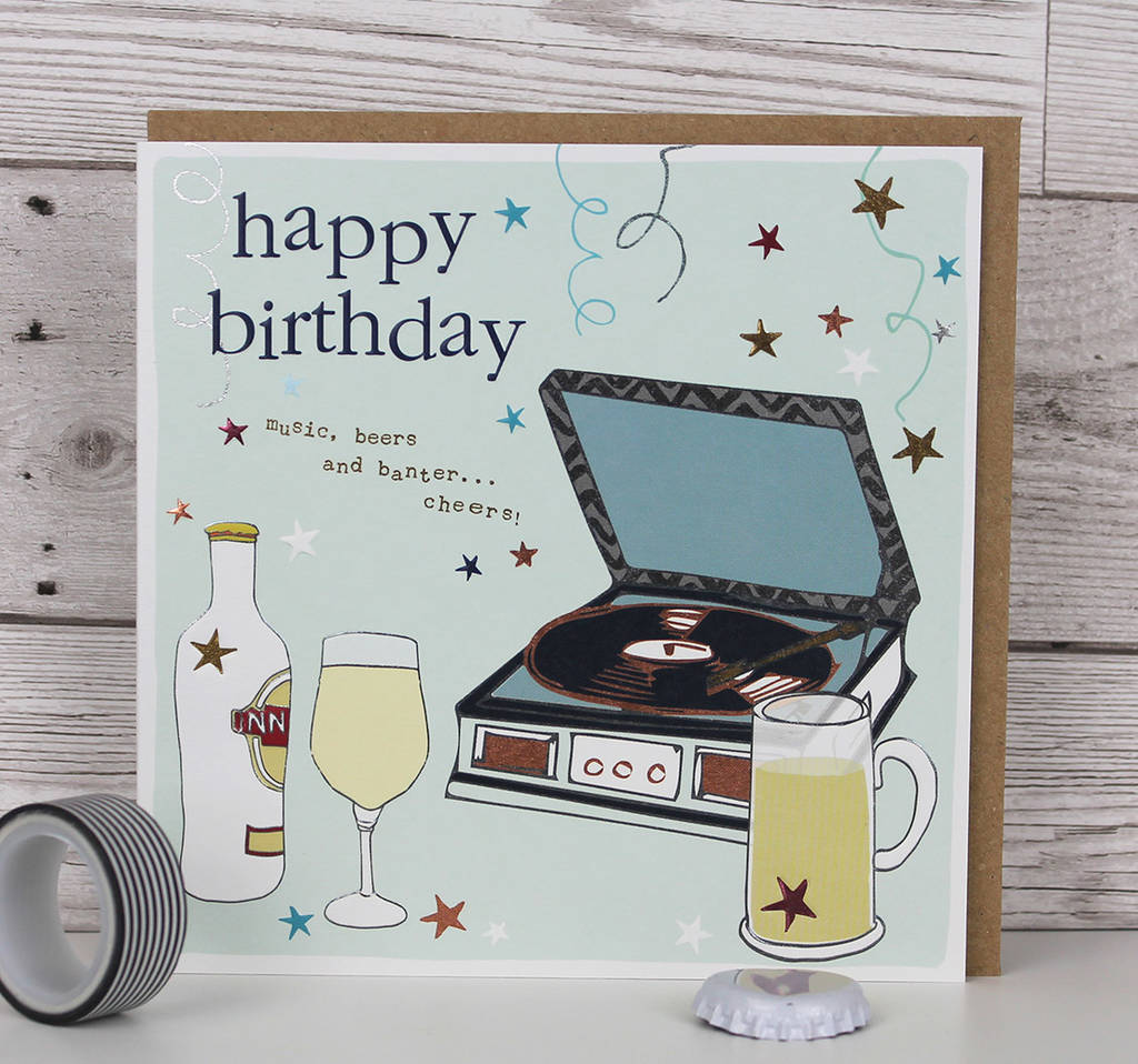 Birthday Card With A Beer Theme