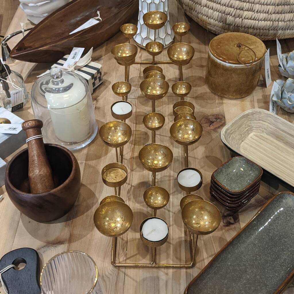 Gold Multi Tea Light Holder By Victoria & Co.