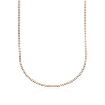 Slim Classic Tennis Chain Necklace, 5 of 6
